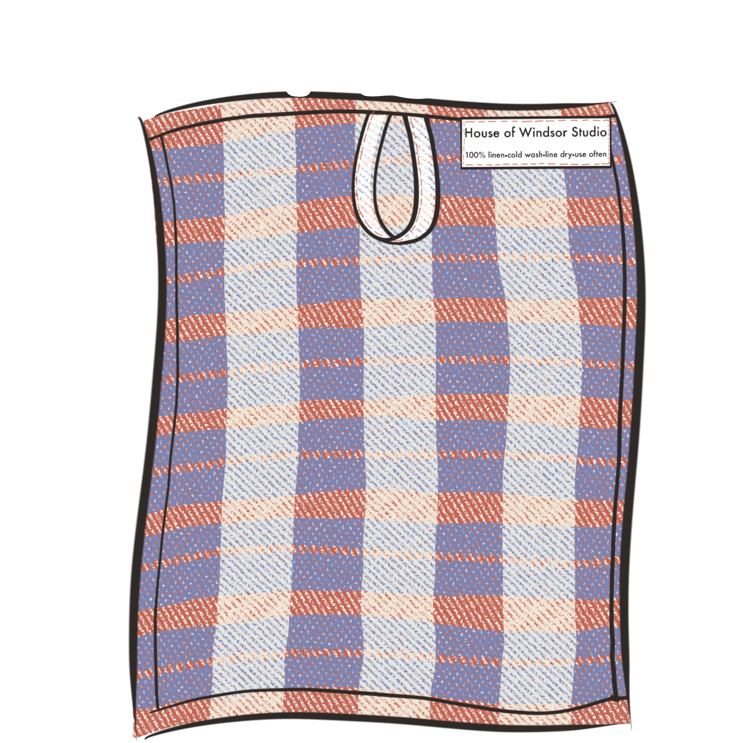 Linen Apron & Tea Towel Making Set