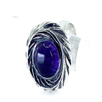 Amethyst Carved Ring