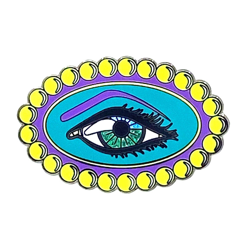 Eye See Passionfruit Enamel Badges