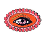 Eye See Cherry Enamel Badge