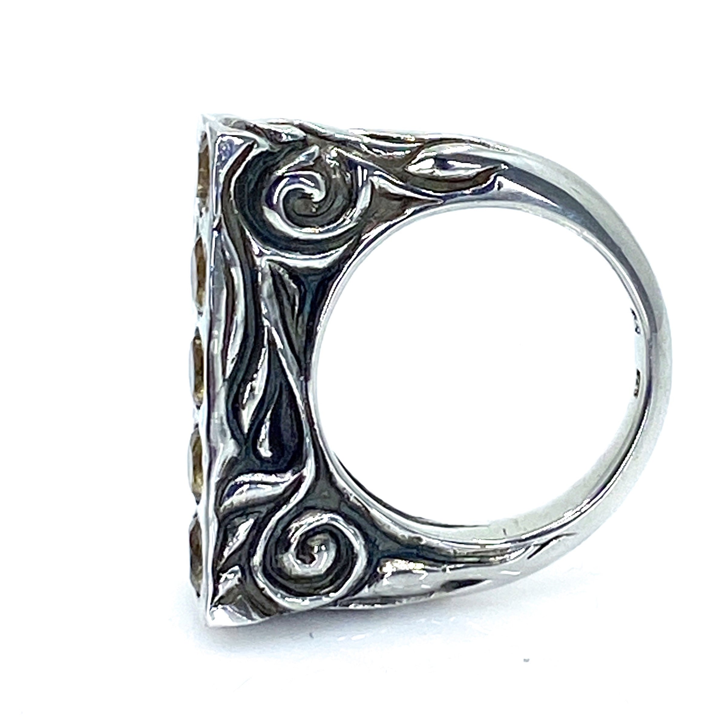 Five Citrine Ring