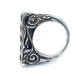 Carved Citrine Ring