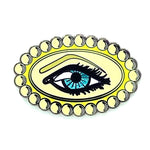 Eye See Citron Enamel Badge